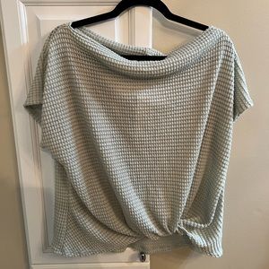 Light Sage Waffle Tee Medium NWT